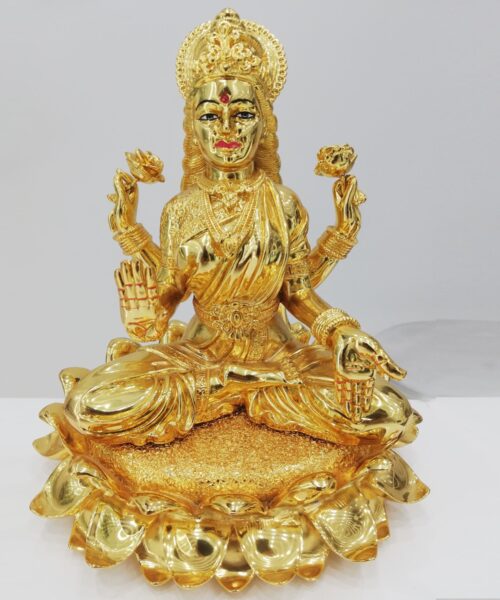 24k Gold Lakshmi Statue