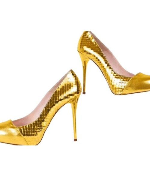 Collection 141+ gold high heels super hot