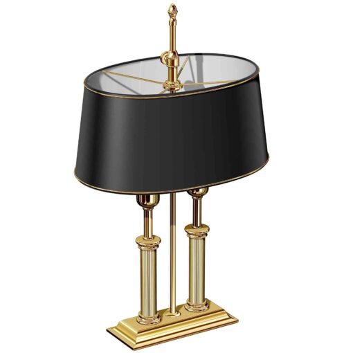 customised gold lamp desk