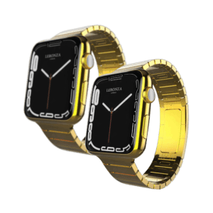 24k gold Apple watch series 8 and 8 ultra with elite strap