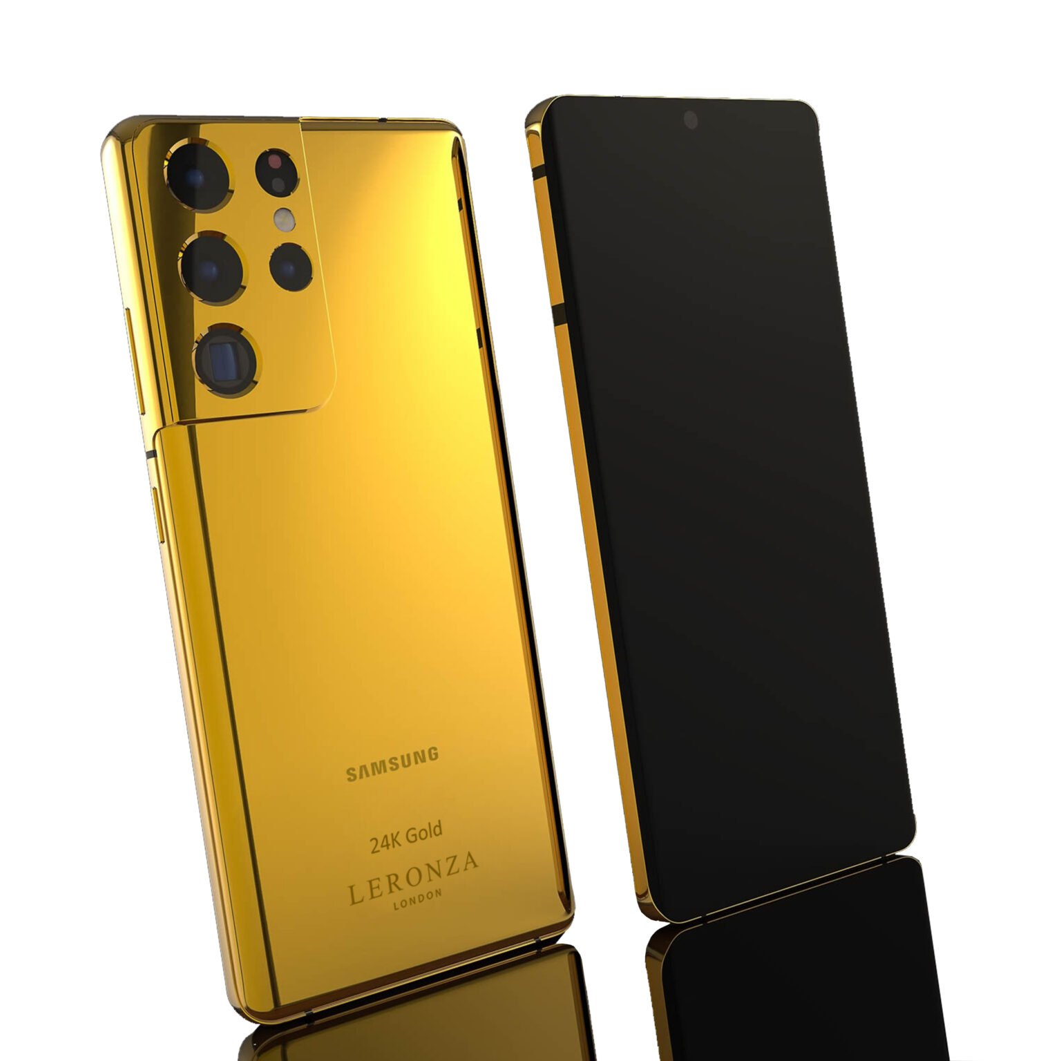 24k Gold Samsung Galaxy S21 Ultra (5G) Elite - Leronza