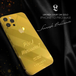 Customized iPhone 12 Pro Max | Latest Gold iPhone | Gold iPhone with swarovski