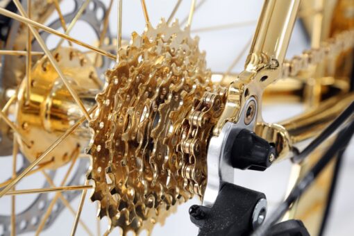 Gold Racing Bike