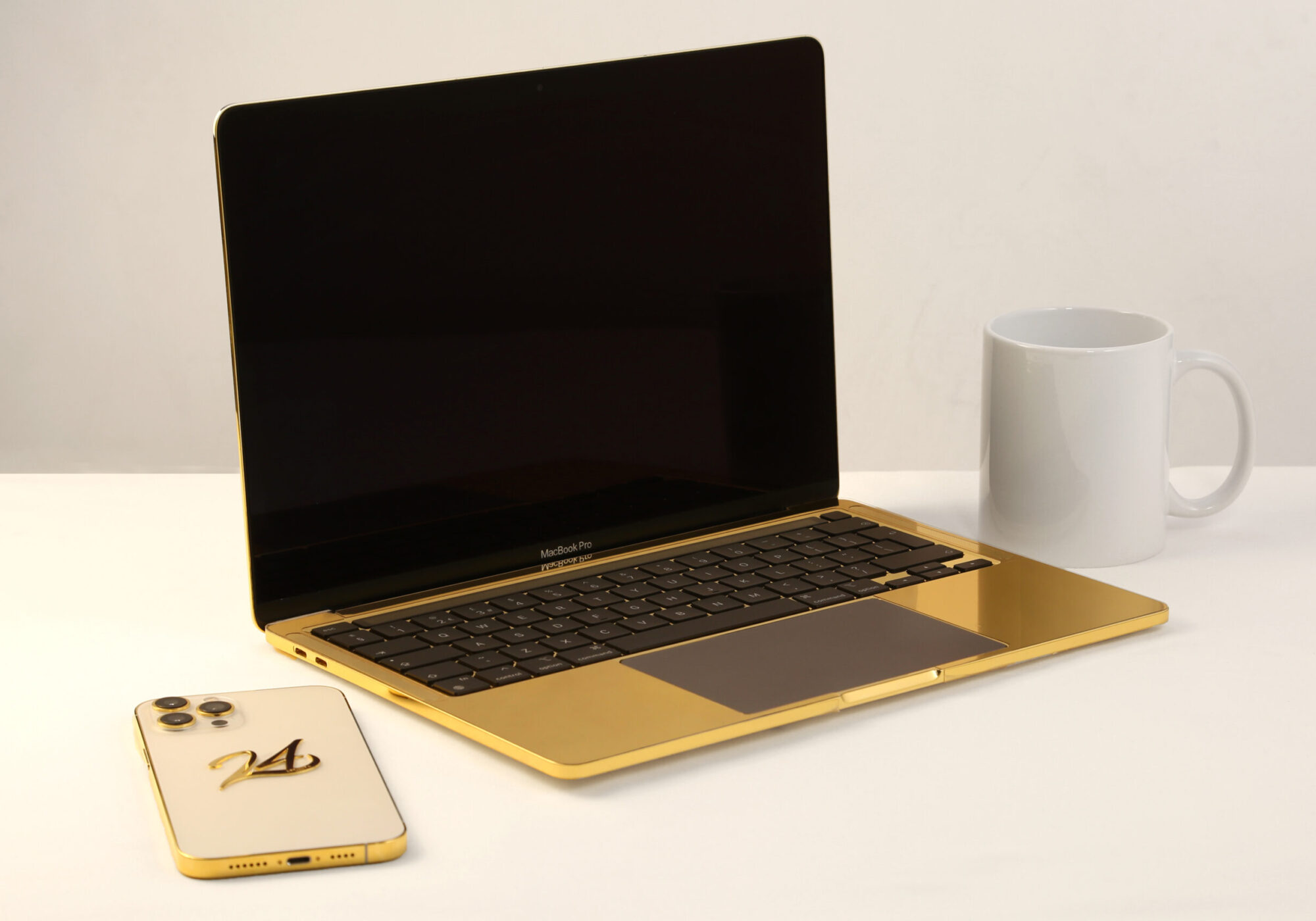 Gold MacBook Pro with Diamonds | Gold Laptop
