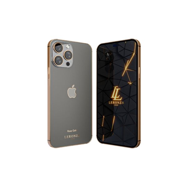 Luxury Rose gold Graphite iPhone 14 Pro
