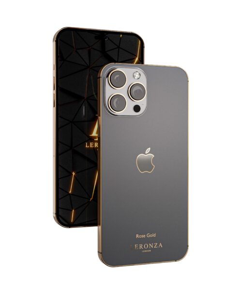 Luxury Rose gold Graphite iPhone 14 Pro