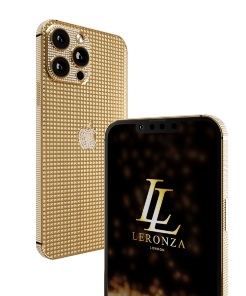 Leronza 24K Gold iPhone 13 Pro Full Crystals Limited Edition