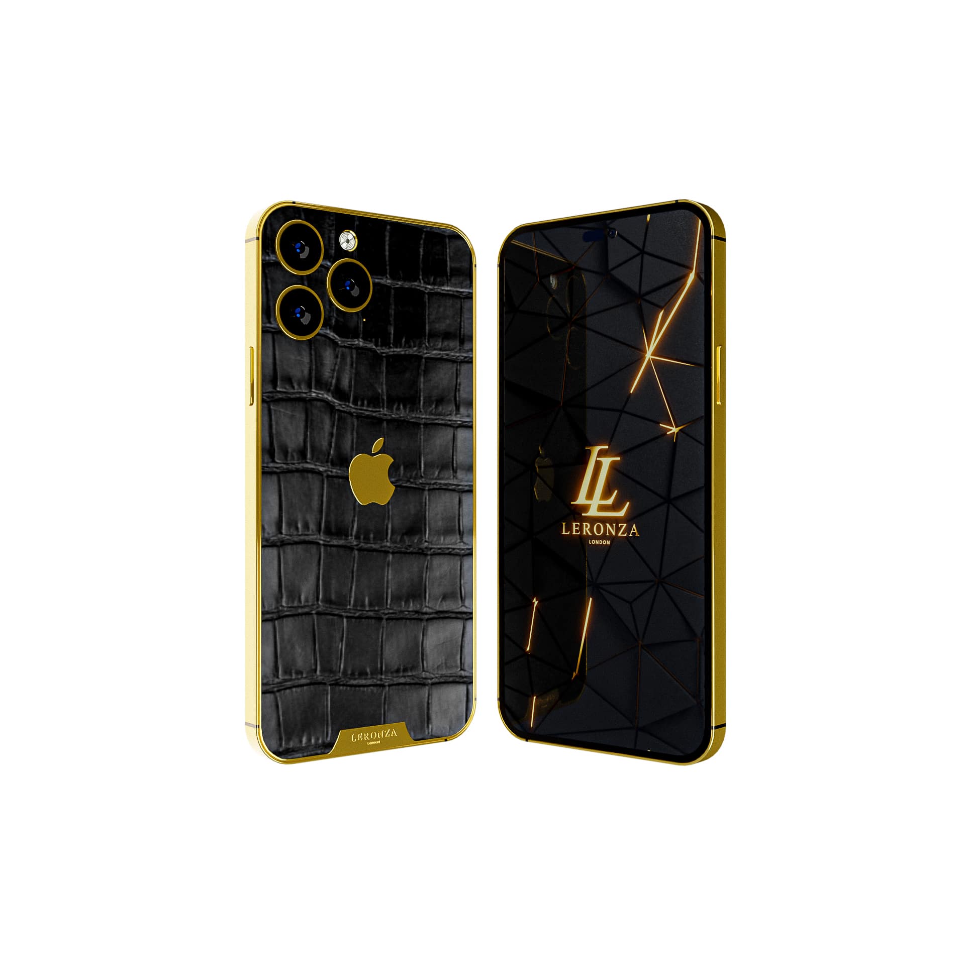 Luxury Phones - 24k Gold iPhone 14 Pro Max, Gold Phone