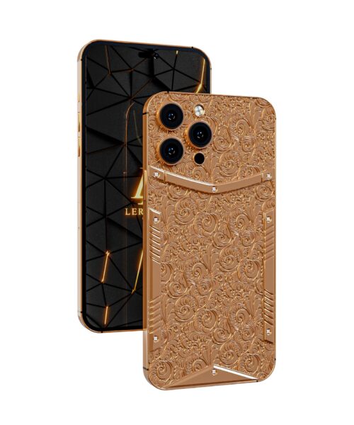 Luxury Rose gold designer iPhone 14 Pro