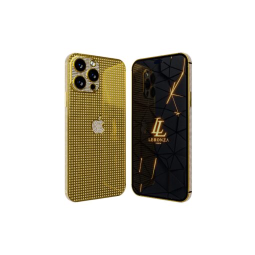 Luxury 24k Gold Diamond iPhone 14 Pro