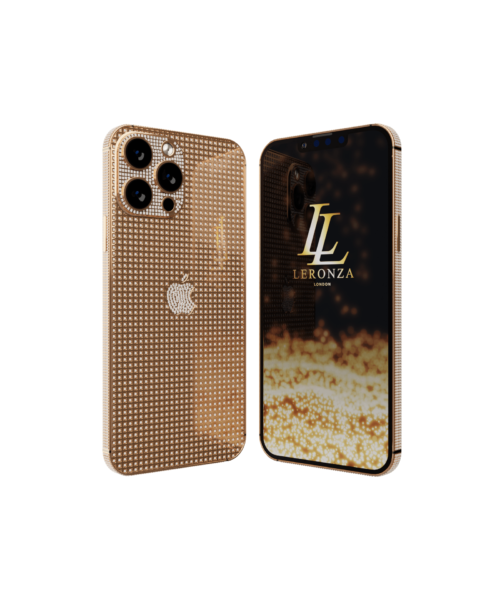 Leronza Platinum iPhone 13 Pro Full Crystals Limited Edition