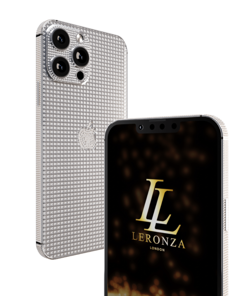 Leronza Rose Gold iPhone 13 Pro Full Crystals Limited Edition