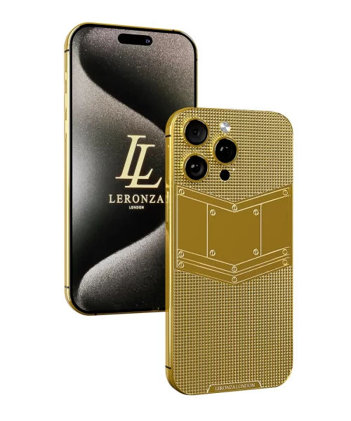 Leronza 24k Gold iPhone 15 Pro Pyramid edition