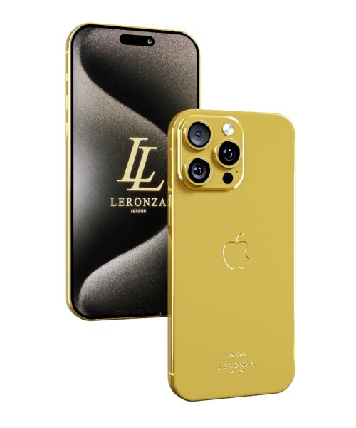 Leronza 24k Gold iPhone 15 Pro Max Elite Edition