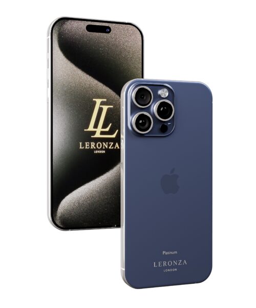 Leronza Platinum iPhone 15 Pro Classic Blue