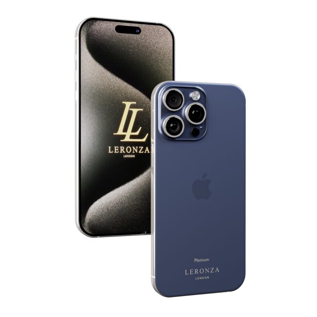 Leronza Platinum iPhone 15 Pro Classic Blue