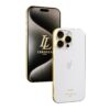 Leronza 24k Gold iPhone 15 Pro Classic White