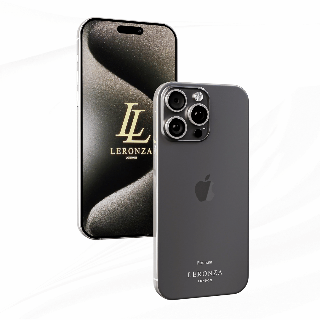 New Leronza Luxury Customized Platinum Apple iPhone Black Titanium