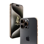 24K Gold iPhone 15 Pro Max Black