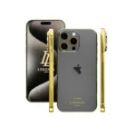 24K Gold iPhone 15 Pro Max Black