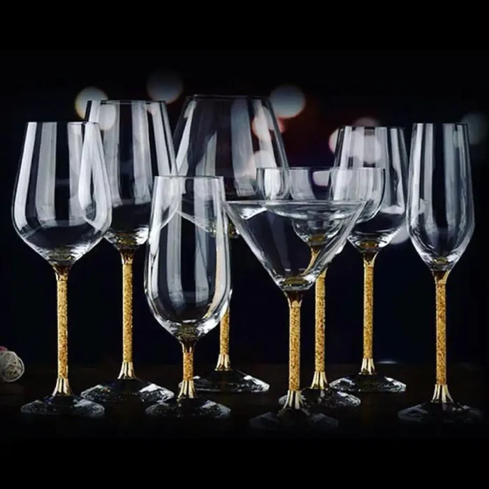 Leronza Luxury Artistic 24 Carat Gold Glassware collection