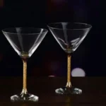 Leronza Luxury Exclusive 24 Kt Gold MARTINI GLASSES