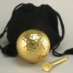 24K Gold Golf Ball and Tee