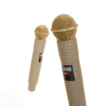 Leronza 24K Gold Personalized Wireless Microphone Crystal