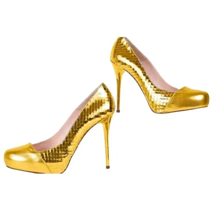 Leronza 24K Gold women's Personalized Stilletos