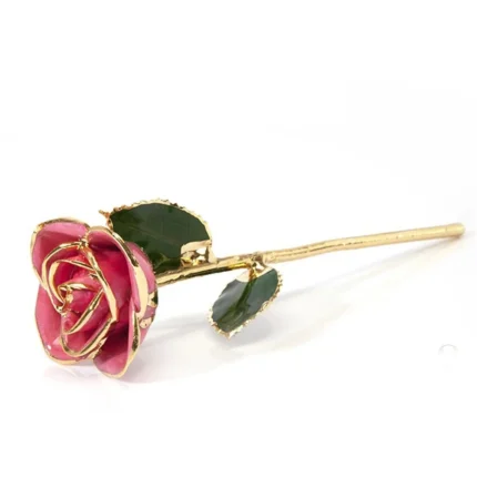 Leronza 24K Gold-Dipped Natural Rose unique luxury gift