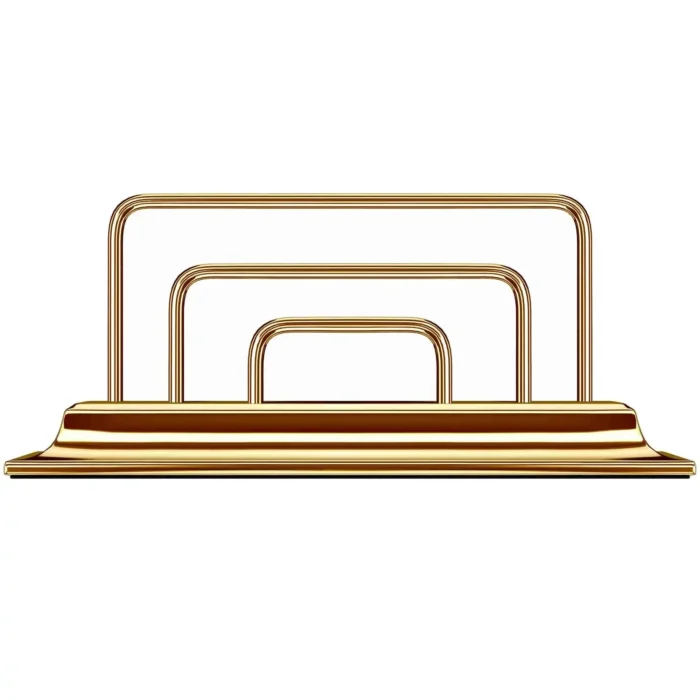 Leronza Luxury EXCLUSIVE 24 K Gold LETTER RACK Corporate Gifts