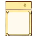 Leronza Luxury Artistic 24 KT Gold STICKY NOTES HOLDER Corporate Gifts