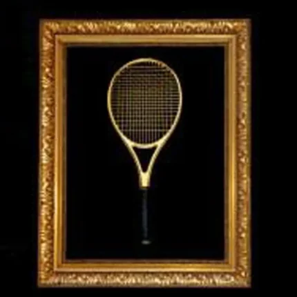 Leronza Luxury Artistic 24 Carat Gold Tennis Racket