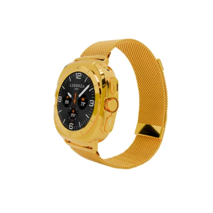 24 carat Gold Samsung Galaxy Watch Ultra with Milanese Strap