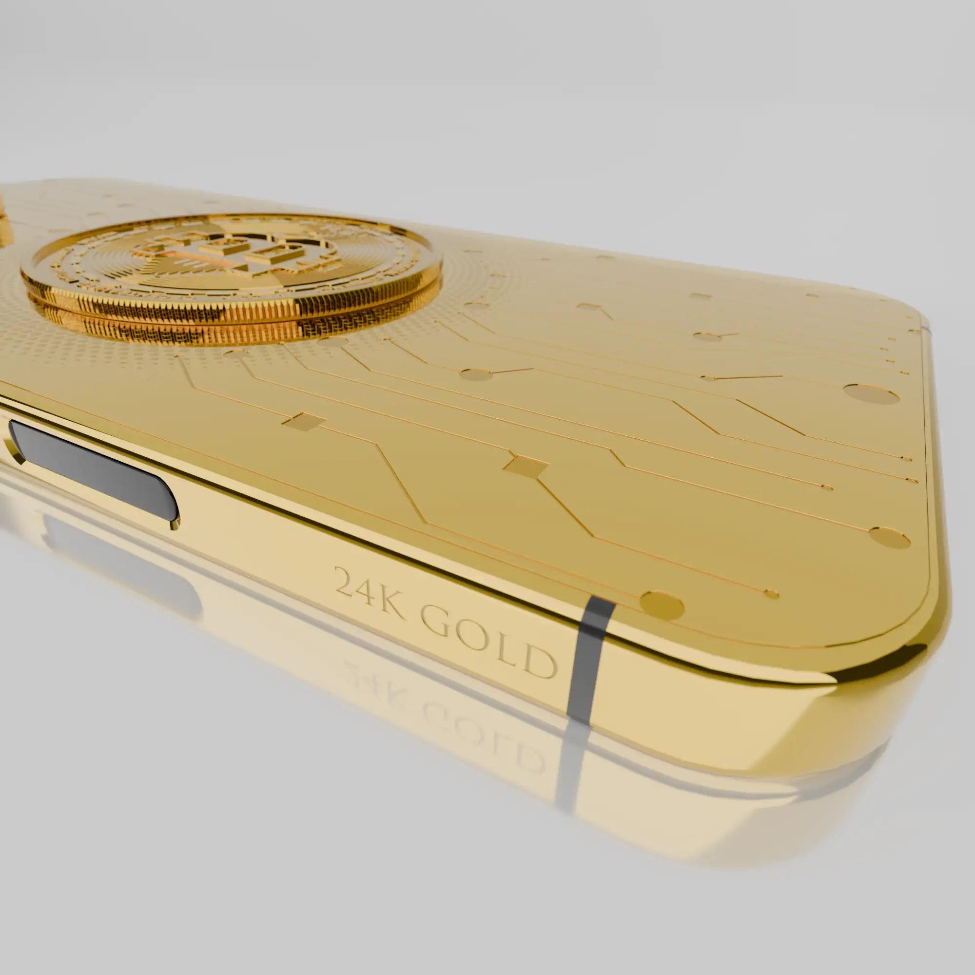 Gold Samsung Galaxy S24 Ultra Bitcoin