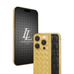 Gold 16 Pro Max leather design