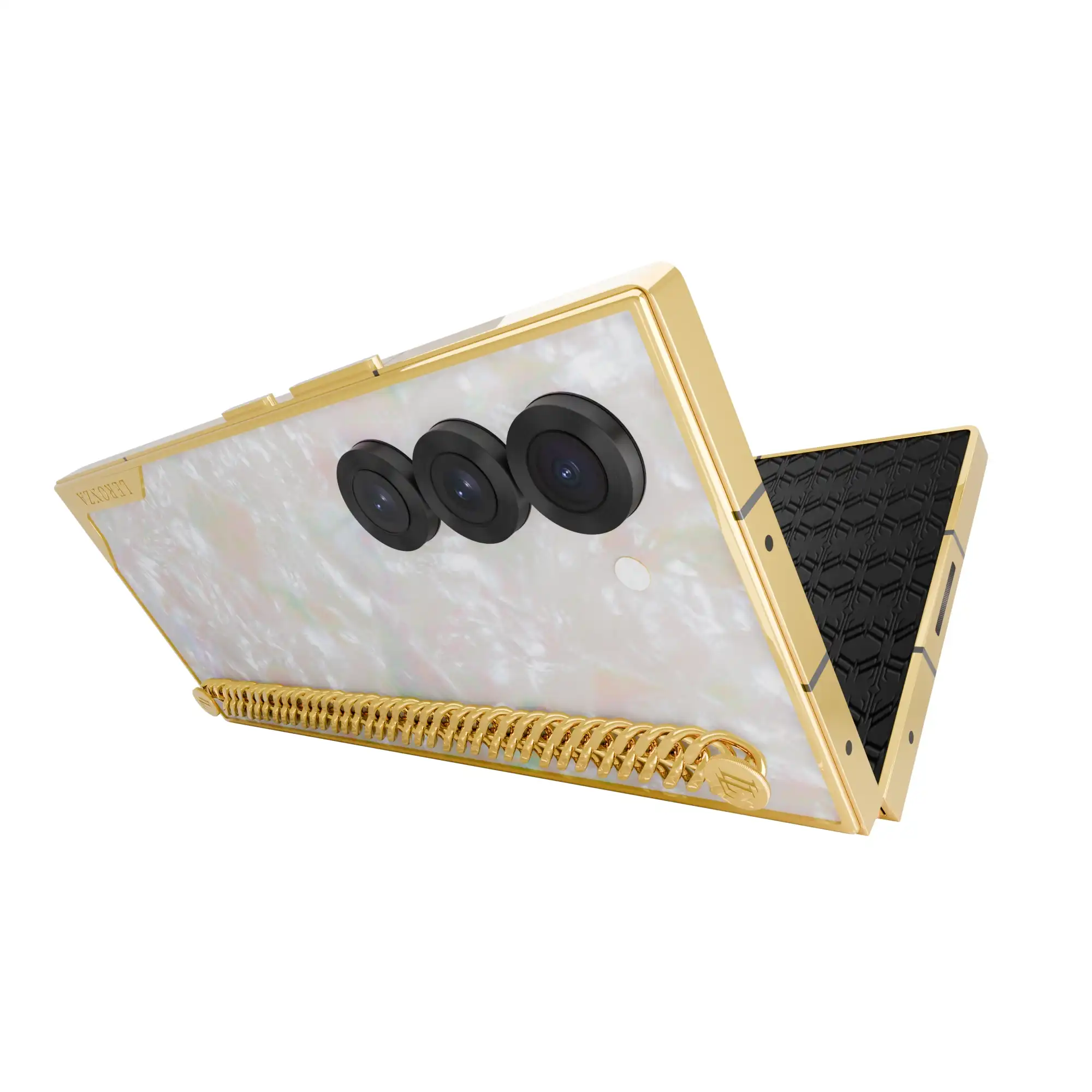 24K Gold Galaxy Fold6 Pearl Link