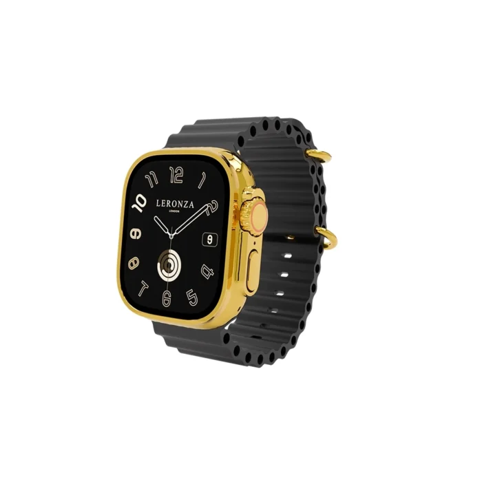 24K Gold Watch Ultra 2 Black