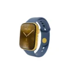 24K Gold Watch 10 Black Band