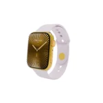 24K Gold Watch 10 Black Band