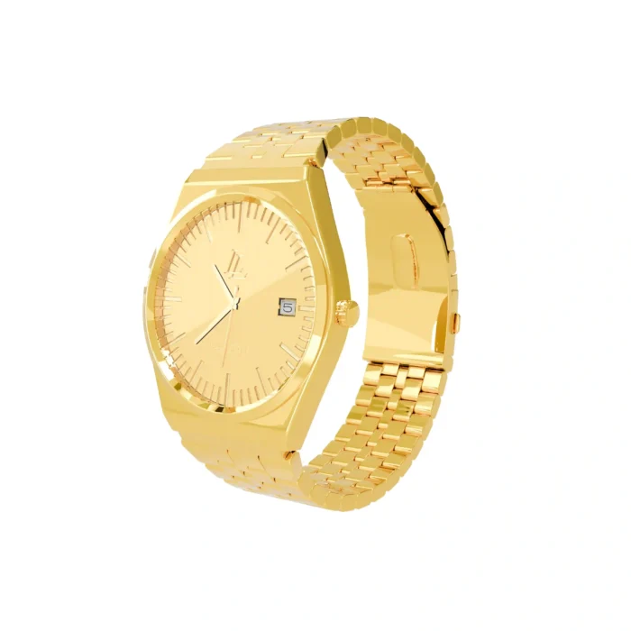 personalized 24K gold watch