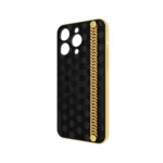 Gold iPhone 15 16 Pro Max Miami Chain case