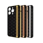 Gold iPhone 15 16 Pro Max Miami Chain case