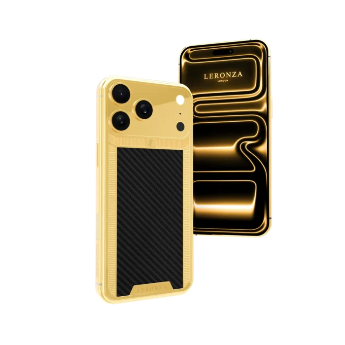 Noble CBF_02 CarbonFiber Noble iPhone 17 Pro and Max in 24K Gold, Rose Gold & Platinum - Image 1