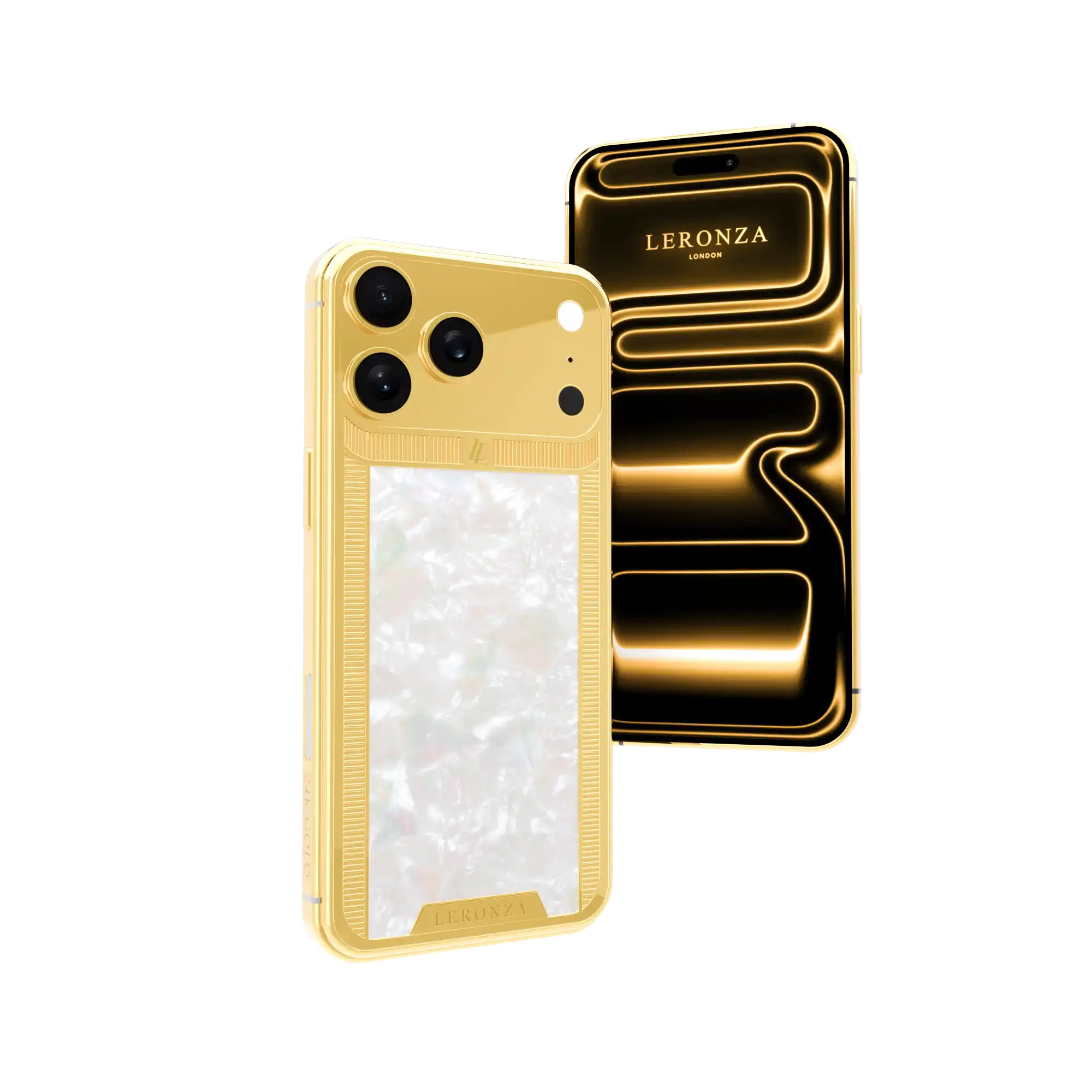 Noble MOP_03 Noble Pearl iPhone 17 Pro and Max in 24K Gold, Rose Gold & Platinum - Image 1