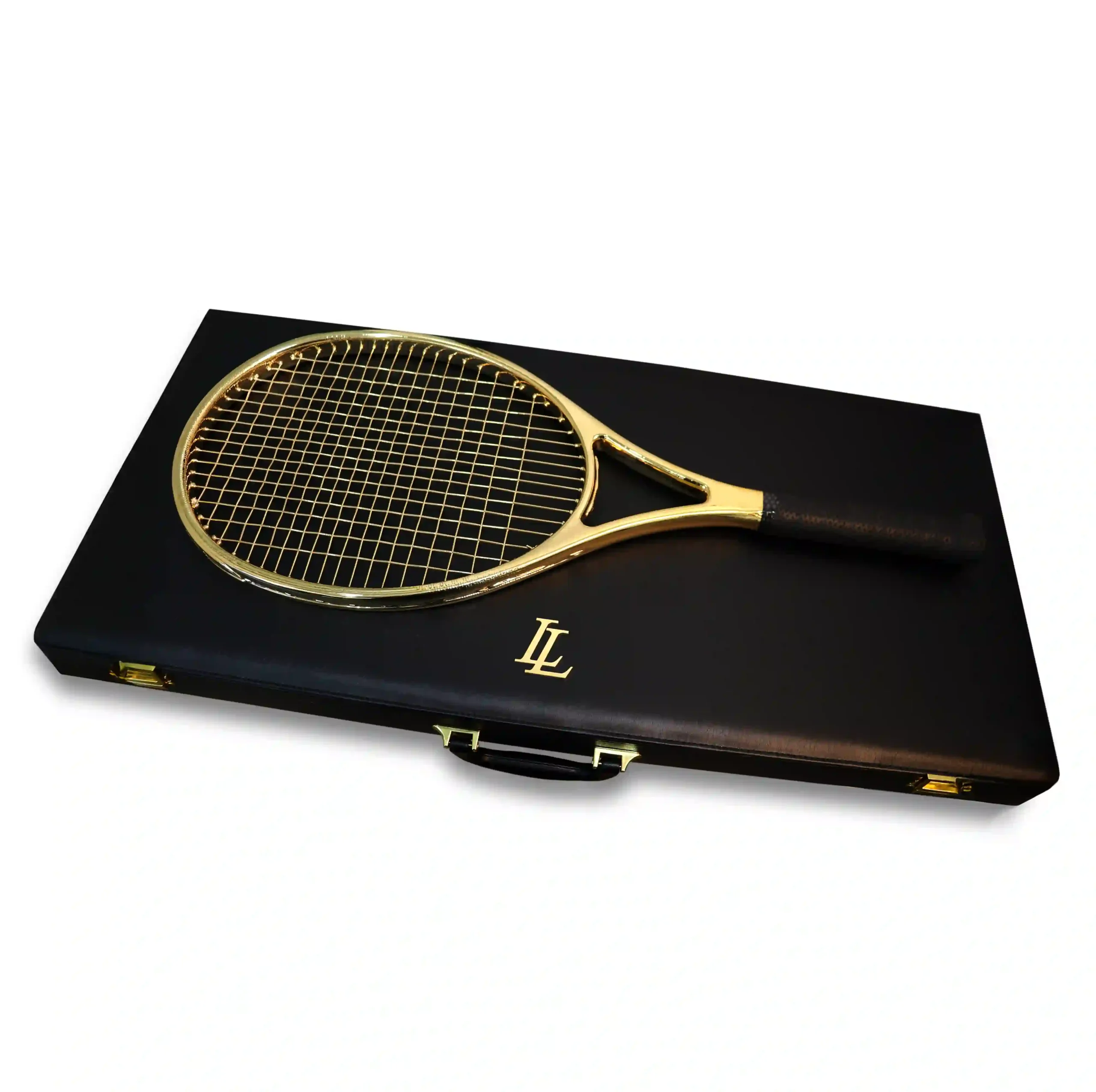 05 (3) 24K Gold Tennis Racket - Image 1