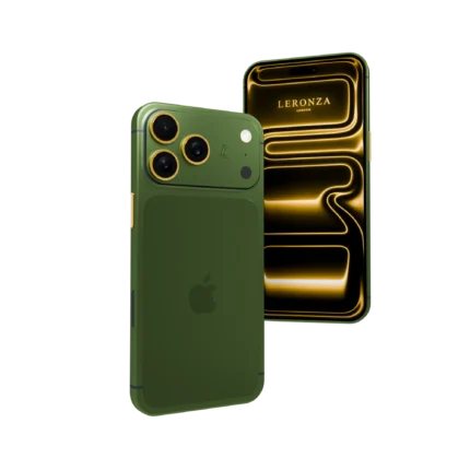 Verdant Supreme – Matte Green iPhone 17 Pro and Pro Max in 24K Gold, Rose Gold & Platinum