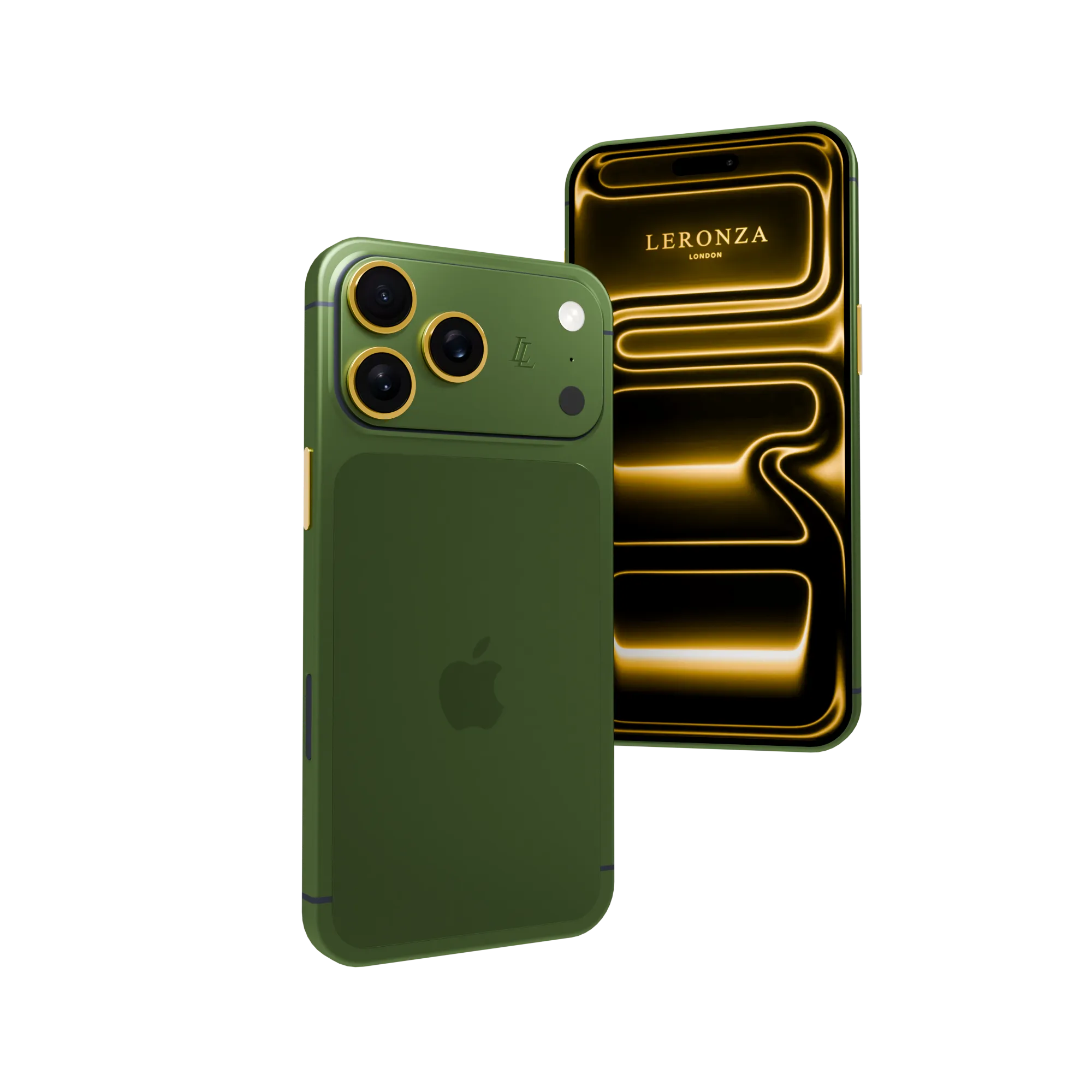 02 (16) Verdant Supreme – Matte Green iPhone 17 Pro and Pro Max in 24K Gold, Rose Gold & Platinum - Image 1